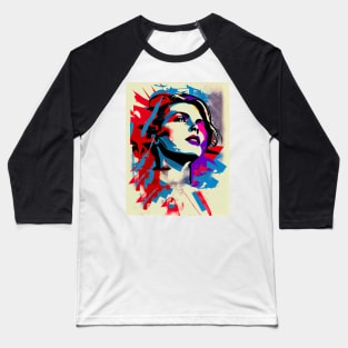 Abstract pop art style woman Baseball T-Shirt